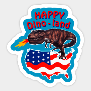 diono land - usa Sticker